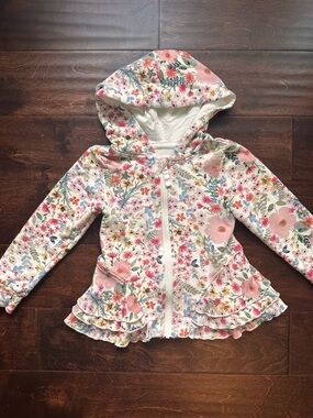 Little Sleepies - Mauve Meadow Peplum Hoodie